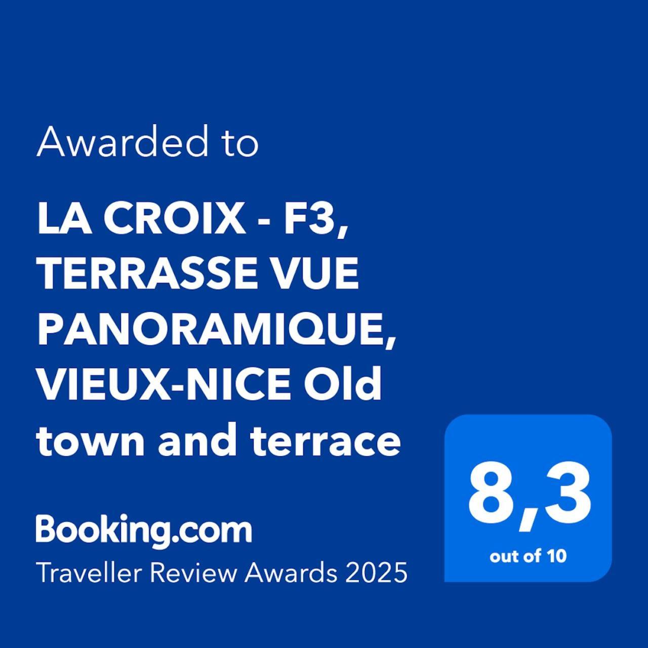 La Croix - F3, Terrasse Vue Panoramique, Vieux-nice Old Town&terrace Appartement *
