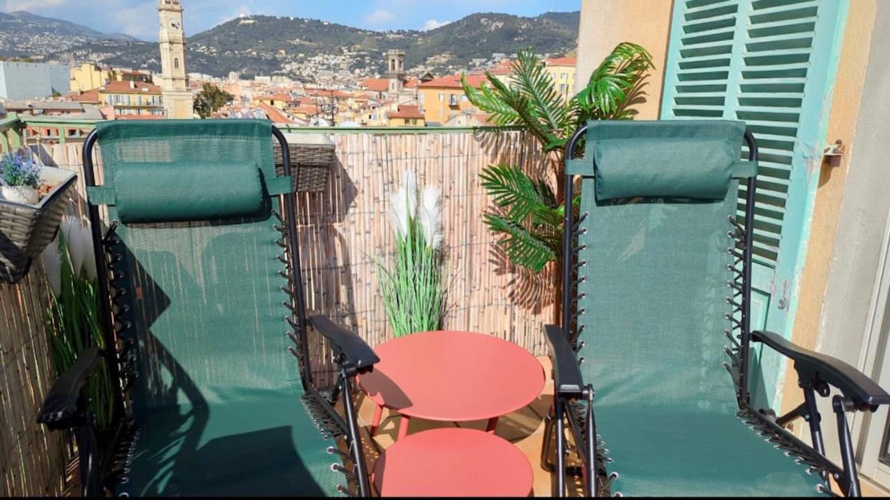 La Croix - F3, Terrasse Vue Panoramique, Vieux-nice Old Town And Terrace Apartment Nizza